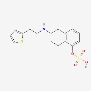 [6-(2-Thiophen-2-ylethylamino)-5,6,7,8-tetrahydronaphthalen-1-yl] hydrogen sulfate