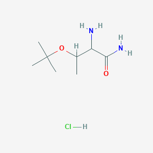 2-amino-3-[(2-methylpropan-2-yl)oxy]butanamide;hydrochloride