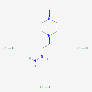 1-(2-Hydrazineylethyl)-4-methylpiperazine trihydrochloride