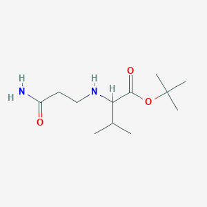 Tert-butyl 2-[(3-amino-3-oxopropyl)amino]-3-methylbutanoate