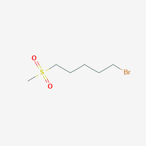 molecular formula C6H13BrO2S B12292926 1-Bromo-5-methanesulfonylpentane 