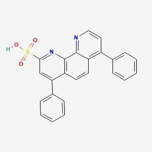 molecular formula C24H16N2O3S B1229300 4,7-Diphenyl-1,10-phenanthrolinesulphonic acid CAS No. 40795-59-3