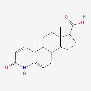 9a,11a-Dimethyl-7-oxo-1,2,3,3a,3b,4,6,9b,10,11-decahydroindeno[5,4-f]quinoline-1-carboxylic acid