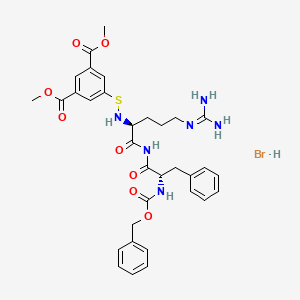 5-(Benzyloxycarbonylphenylalanylarginylthioamido)isophthalic acid dimethyl ester