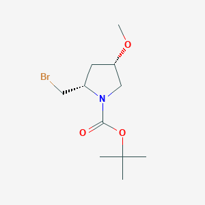 tert-Butyl (2S,4S)-2-(bromomethyl)-4-methoxypyrrolidine-1-carboxylate