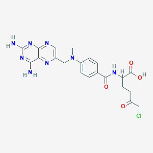 6-Chloro-2-[[4-[(2,4-diaminopteridin-6-yl)methyl-methylamino]benzoyl]amino]-5-oxohexanoic acid