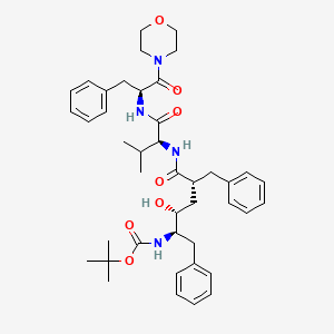 Morpholine,4-[N-[(2R,4S,5S)-5-[[(1,1-dimethylethoxy)carbonyl]amino]-4-hydroxy-1-oxo-6-phenyl-2-(phenylmethyl)hexyl]-L-valyl-L-phenylalanyl]-