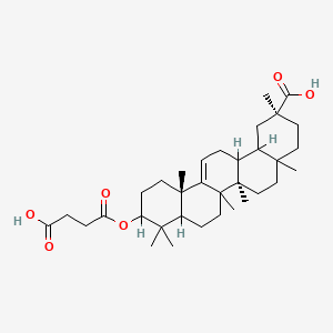 (2S,6Ar,12aS)-10-(3-carboxypropanoyloxy)-2,4a,6a,6b,9,9,12a-heptamethyl-1,3,4,5,6,7,8,8a,10,11,12,14,14a,14b-tetradecahydropicene-2-carboxylic acid