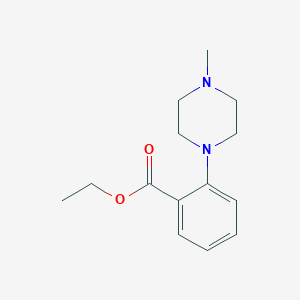 molecular formula C14H20N2O2 B12293178 Ethyl 2-(4-methylpiperazin-1-yl)benzoate CAS No. 773135-45-8