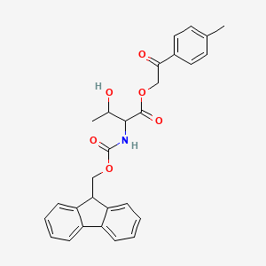 [2-(4-methylphenyl)-2-oxoethyl] 2-(9H-fluoren-9-ylmethoxycarbonylamino)-3-hydroxybutanoate