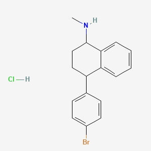 molecular formula C17H19BrClN B12293260 Tetrahydro-n-methyl-1-naphthalenamine hydrochloride 