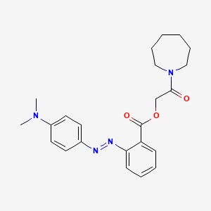 2-[4-(Dimethylamino)phenyl]azobenzoic acid [2-(1-azepanyl)-2-oxoethyl] ester