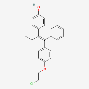 4-[(E)-1-[4-(2-chloroethoxy)phenyl]-1-phenylbut-1-en-2-yl]phenol