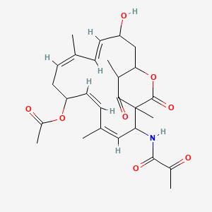 [(3Z,5Z,9Z,11Z)-13-hydroxy-1,4,10,19-tetramethyl-17,18-dioxo-2-(2-oxopropanoylamino)-16-oxabicyclo[13.2.2]nonadeca-3,5,9,11-tetraen-7-yl] acetate