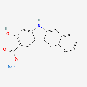 sodium;3-hydroxy-5H-benzo[b]carbazole-2-carboxylate