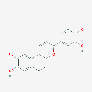 3-(3-hydroxy-4-methoxyphenyl)-9-methoxy-4a,5,6,10b-tetrahydro-3H-benzo[f]chromen-8-ol