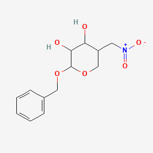 (4R)-Benzyl-4-deoxy-4-C-nitromethyl--D-arabinopyranoside