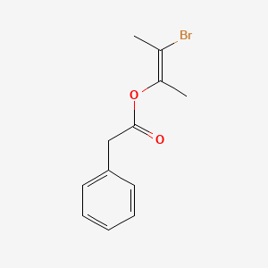molecular formula C12H13BrO2 B1229349 3-Bromo-2-buten-2-yl phenylacetate CAS No. 81214-87-1