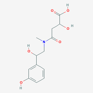 molecular formula C13H17NO6 B12293529 2-Hydroxy-4-[[2-hydroxy-2-(3-hydroxyphenyl)ethyl]-methylamino]-4-oxobutanoic acid 