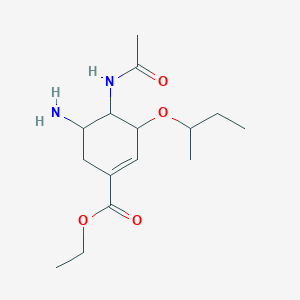 (3R,4R,5S)-4-(Acetylamino)-5-amino-3-(1-methylpropoxy)-1-cyclohexene-1-carboxylic Acid Ethyl Ester