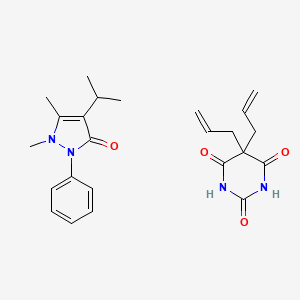 molecular formula C24H30N4O4 B1229356 Allobarbital mixture with propyphenazone CAS No. 34356-64-4