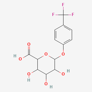 3,4,5-Trihydroxy-6-[4-(trifluoromethyl)phenoxy]oxane-2-carboxylic acid