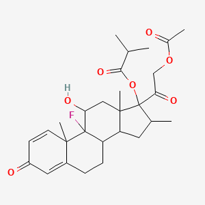 21-(Acetyloxy)-9-fluoro-11-hydroxy-16-methyl-3,20-dioxopregna-1,4-dien-17-yl 2-methylpropanoate