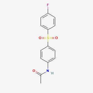 N-[4-(4-fluorophenyl)sulfonylphenyl]acetamide
