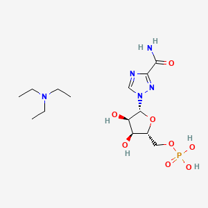 Ribavirin 3',5'-phosphate pentadecamer homoribopolymer
