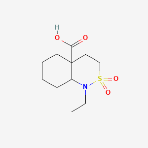 (4aR,8aR)-1-ethyl-2,2-dioxo-4,5,6,7,8,8a-hexahydro-3H-benzo[c]thiazine-4a-carboxylic acid