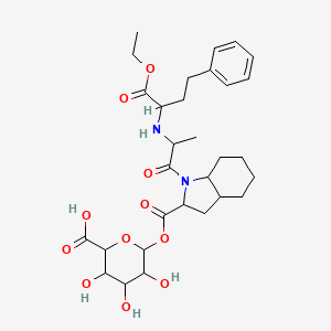 molecular formula C30H42N2O11 B12293716 Trandolapril Acyl--D-glucuronide 