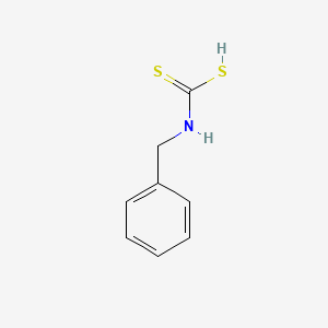 molecular formula C8H9NS2 B1229391 Carbamodithioic acid, (phenylmethyl)- CAS No. 15867-06-8