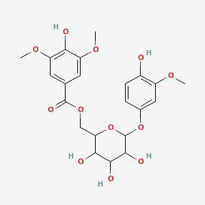 4-Hydroxy-3-methoxyphenyl O-beta-D-(6'-O-syringate)glucopyraside