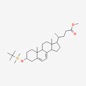 methyl 4-[3-[tert-butyl(dimethyl)silyl]oxy-10,13-dimethyl-2,3,4,9,11,12,14,15,16,17-decahydro-1H-cyclopenta[a]phenanthren-17-yl]pentanoate