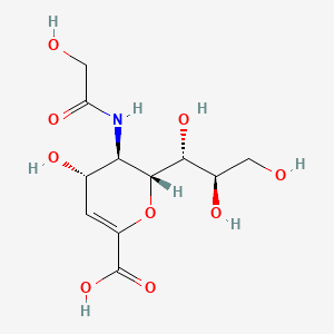 molecular formula C11H17NO9 B1229402 2-Deoxy-2,3-didehydro-N-glycoloylneuraminic acid CAS No. 39937-91-2