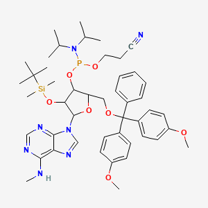 molecular formula C47H64N7O7PSi B12294025 N6-Me-rACEphosphoramidite 