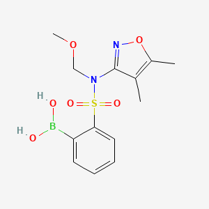 2-[[N-(4,5-dimethyl-3-isoxazolyl)-N-(methoxymethyl)amino]sulfonyl]-phenylboronic acid