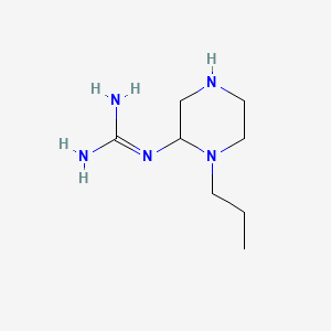 1-[N'-[3-[4-[3-[[amino-(hexylcarbamoylamino)methylidene]amino]propyl]piperazin-1-yl]propyl]carbamimidoyl]-3-hexylurea; methanesulfonic acid