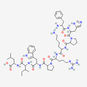 H-DL-Phe-DL-His-DL-Pro-DL-Lys-DL-Arg-DL-Pro-DL-Trp-DL-xiIle-DL-Leu-OH