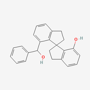 4-[hydroxy(phenyl)methyl]-3,3'-spirobi[1,2-dihydroindene]-4'-ol