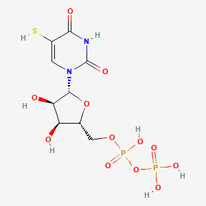 molecular formula C9H14N2O12P2S B1229418 5-Mercaptouridine 5'-diphosphate CAS No. 58380-73-7