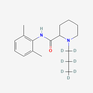 molecular formula C17H26N2O B12294233 (+/-)-Ropivacaine-d7 (propyl-d7) 