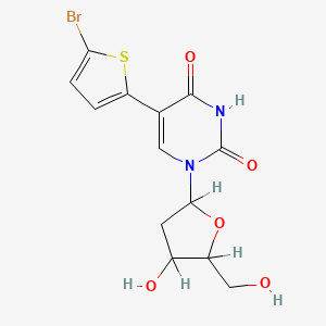 5-(5-Bromo-2-thienyl)-1-[[4-hydroxy-5-(hydroxymethyl)tetrahydrofuran]-2-yl]pyrimidine-2,4(1H,3H)-dione