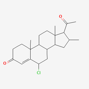 (6S,9S,14S,16R,17S)-17-acetyl-6-chloro-10,13,16-trimethyl-1,2,6,7,8,9,11,12,14,15,16,17-dodecahydrocyclopenta[a]phenanthren-3-one