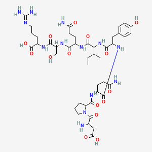 Aspartyl-prolyl-glutaminyl-tyrosyl-isoleucyl-glutaminyl-seryl-arginine