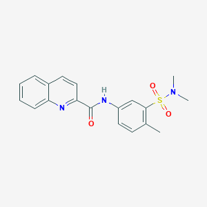 N-[3-(dimethylsulfamoyl)-4-methylphenyl]-2-quinolinecarboxamide