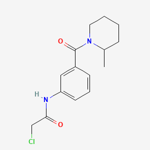 2-chloro-N-(3-(2-methylpiperidine-1-carbonyl)phenyl)acetamide