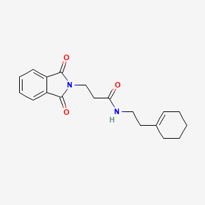 molecular formula C19H22N2O3 B1229436 N-[2-(1-环己烯基)乙基]-3-(1,3-二氧代-2-异吲哚基)丙酰胺 