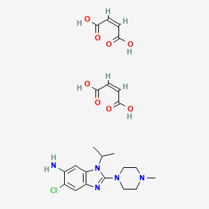 (Z)-but-2-enedioic acid;6-chloro-2-(4-methylpiperazin-1-yl)-3-propan-2-ylbenzimidazol-5-amine