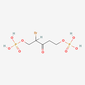 molecular formula C5H11BrO9P2 B1229439 2-Bromo-1,5-dihydroxy-3-pentanone 1,5-bisphosphate CAS No. 80393-44-8